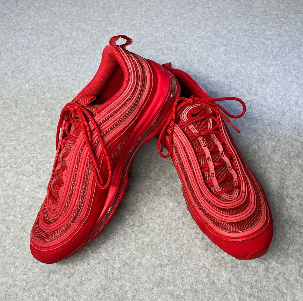 Nike Men's Air Max US 11.5 Sneakers Red Low Top Lace Up Athletic CT7949-991
